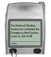 But it could point to cell phone subscribers to their local radio station.