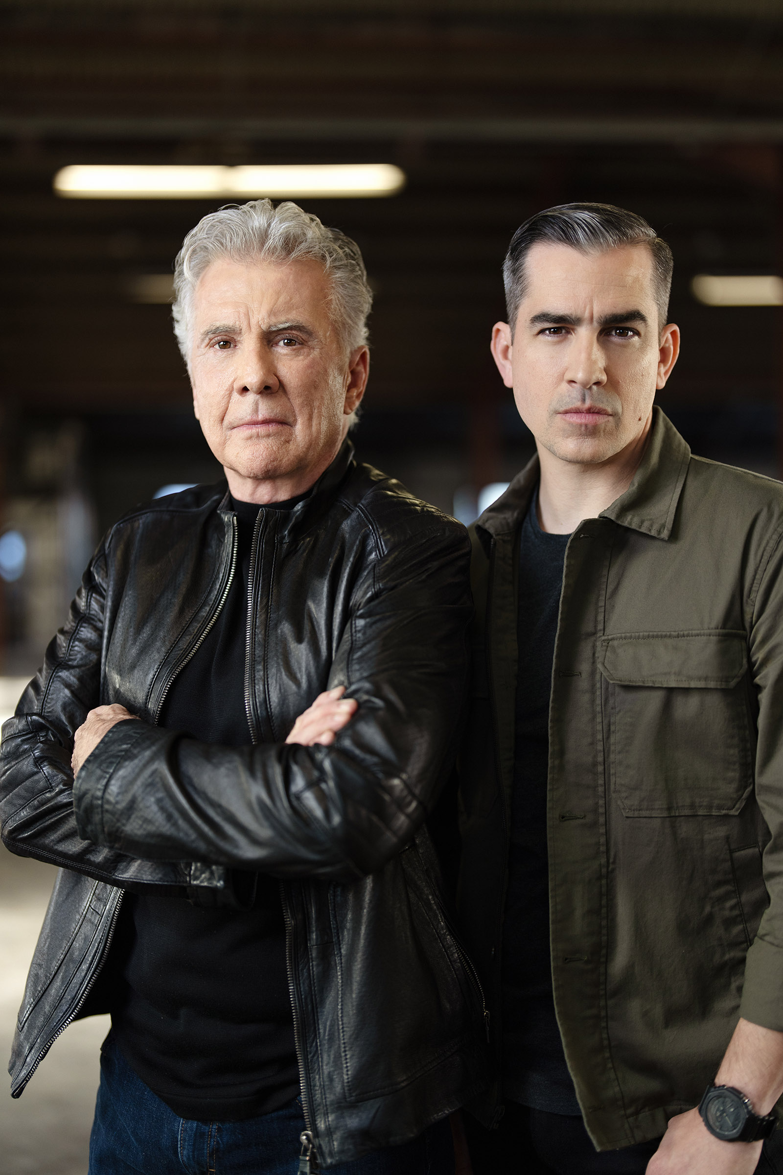 John Walsh with his son and co-host Callahan Walsh.
