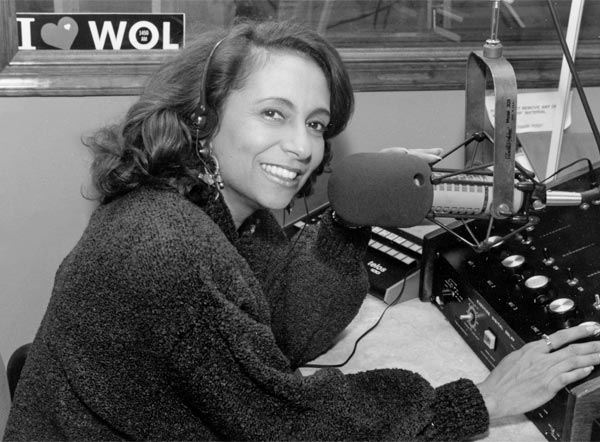Cathy Hughes in studio