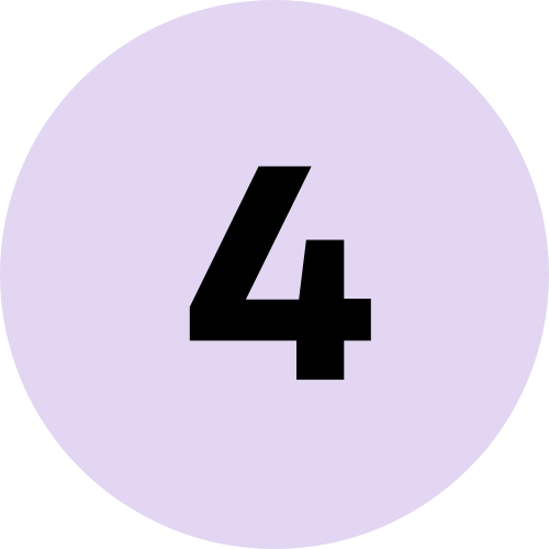 The number 4 in a circle